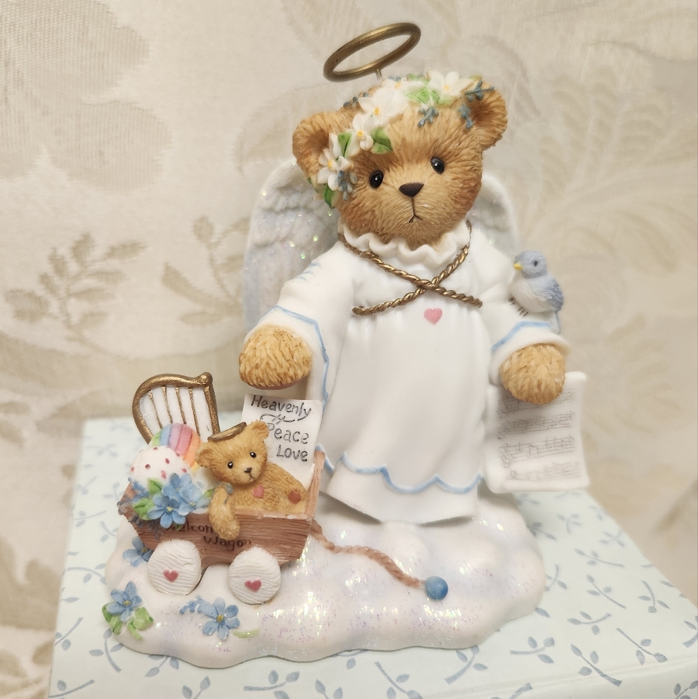 2001 Cherished Teddies Fay An Angel's Touch Is Never Far Away 867489 With Box